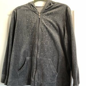 2 piece plush velvet sweat suit.